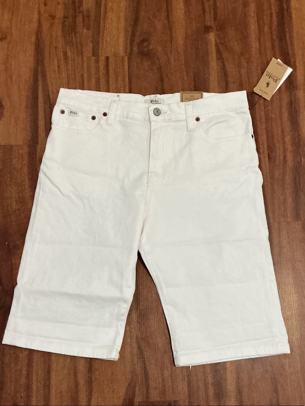 Polo by Ralph Lauren kids White Denim Jean Shorts sz 20 nwt